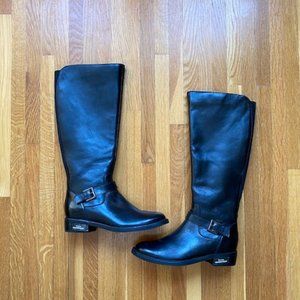 Blondo Knee High Black Riding Boot, waterproof